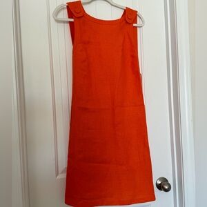 NWOT Beautiful unique linen-blend twill dress